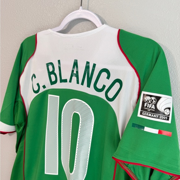 Mexico 2005 Cuauhtemoc Blanco Confederations cup home soccer jersey - Picture 4 of 5